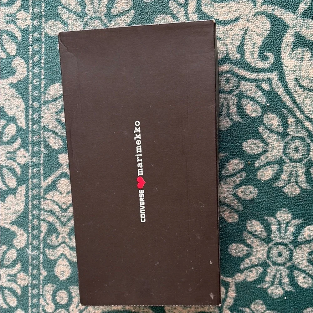 Converse Red and White Heart Print High-Top Sneakers - Picture 5 of 6